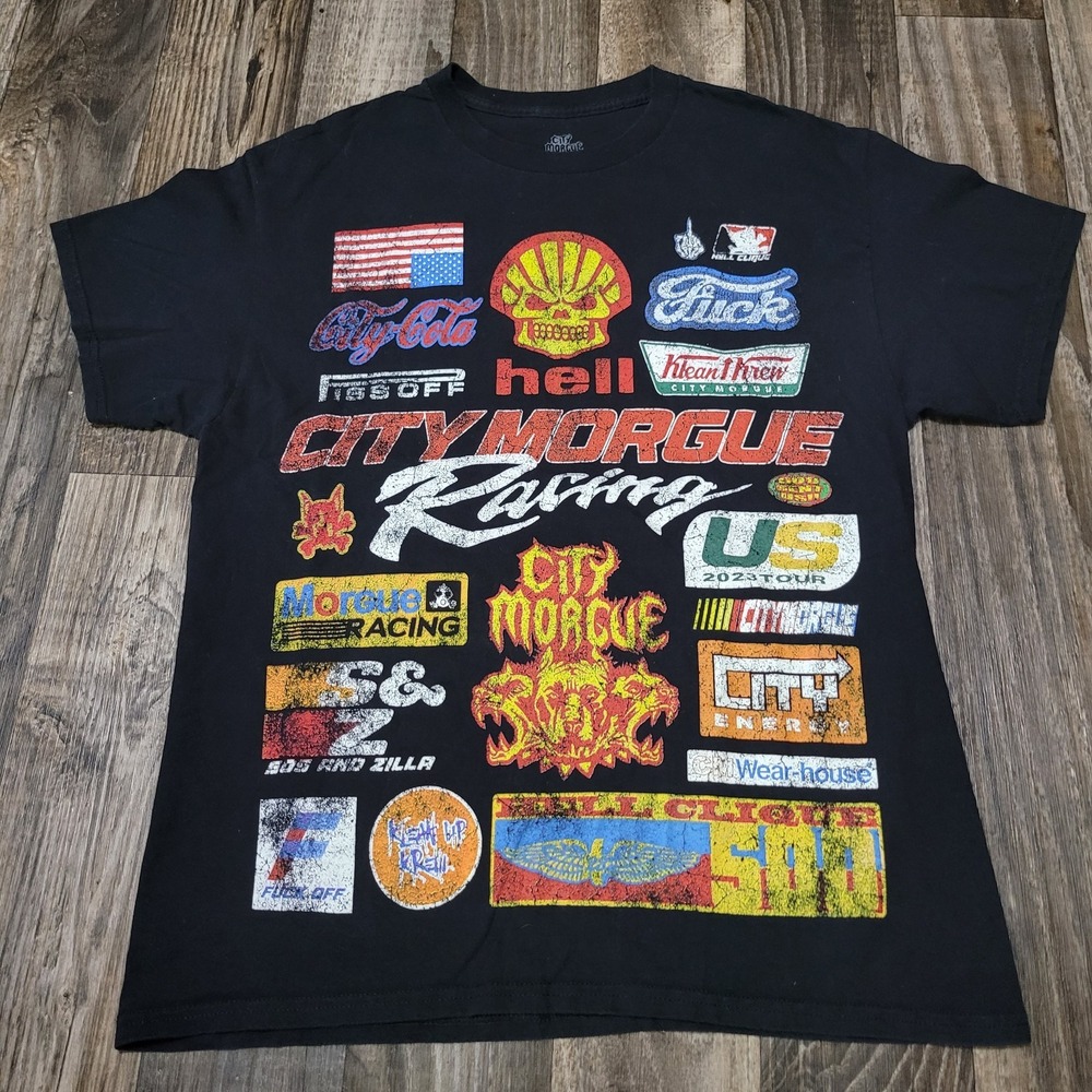 Official City Morgue Racing G59 $uicideboy$ Greyday 2023 Black T-shirt Medium